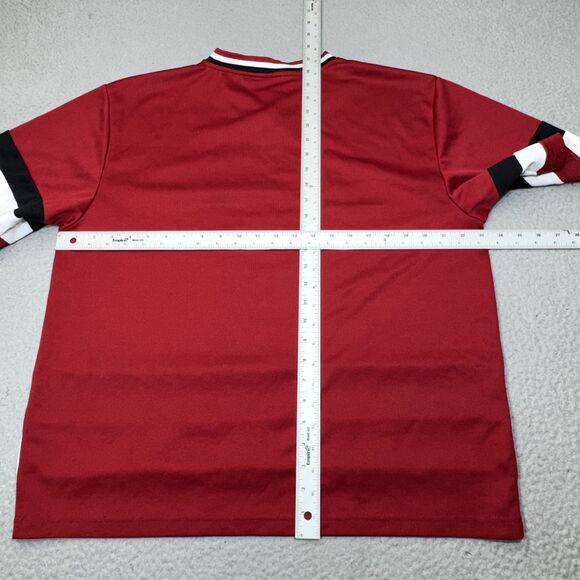 Team Canada Hockey Jersey Mens Small Red Teepee Maple Leaf V Neck Spell Out Logo - Picture 14 of 16